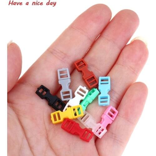 10 Pcs 4mm Mini Buckle Tiny Doll Clothes Belt Buckles for DIY Doll Backpack Button Bracelet Strap Buckle Asseccories