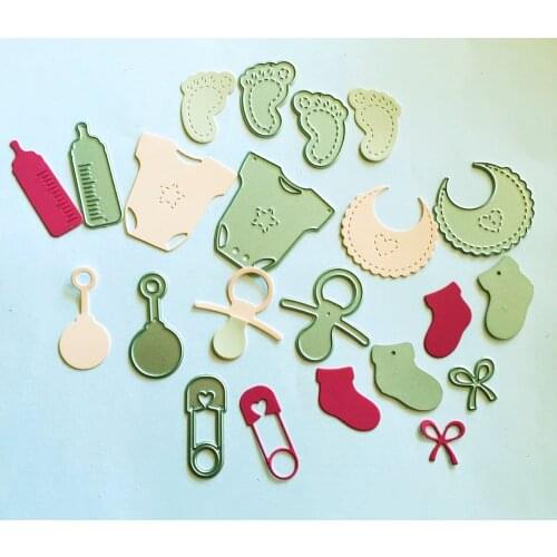 12 piece Baby suit Metal Cutting Dies for DIY Scrapbooking Album Paper Cards Decorative Crafts Embossing Die Cuts