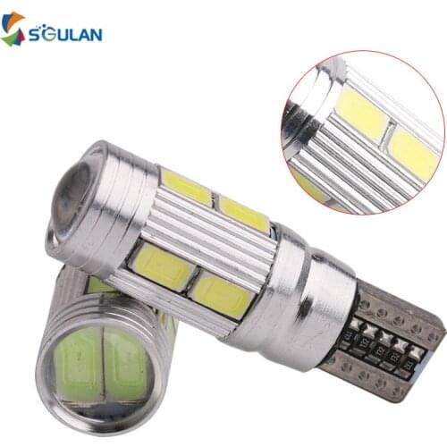 2pcs Canbus w5w 194 168 T10 5630 LED 6smd 10smd Licence Car Led Licence Plate Bulb Position Lamp Stop Lights Blue Red Diode 12V