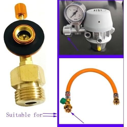 Flat Cylinder Refill Adaptor Camping Stove Adapter Propane Tank Connector Gas Bottle Convert For German Type