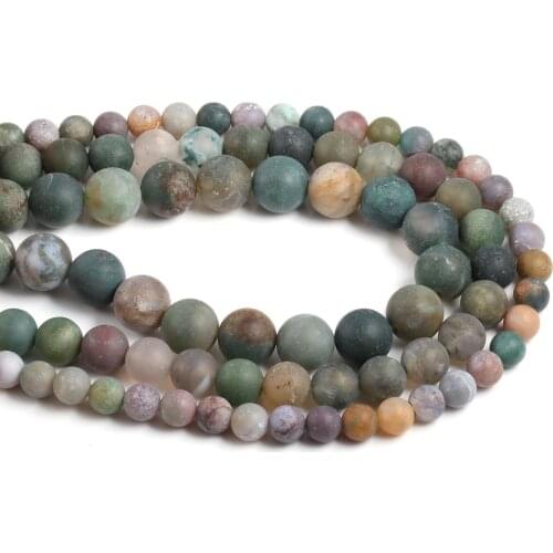 Wholesale Natural Stone Beading Round Loose BeadsIsolation beads For jewelry making DIY bracelet necklace accessories 38cm
