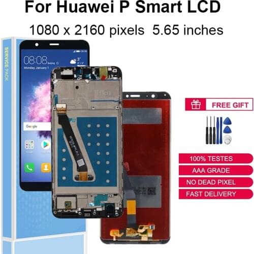 For Huawei P Smart LCD Display Touch Screen Digitizer For Huawei Enjoy 7S LCD FIG-LX1 LX2 LX3 Replacement Parts With Frame
