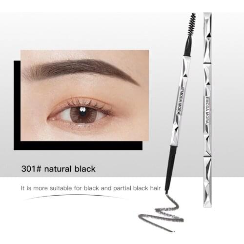Double-headed Eyebrow Pen Ultra-fine Natural No Smudging Eyebrow Waterproof Sweatproof Non-marking Eyebrow Eye Makeup TSLM1
