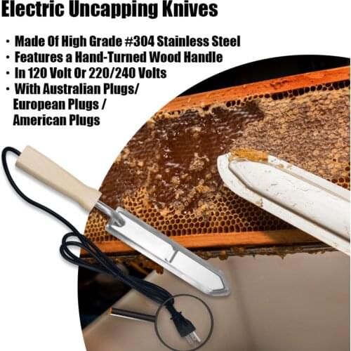 Beekeeping Electric Uncapping Bee Knife Heating Scraping Honey Frame Cutter Fork Hive Tools For Beekeeper Supplies