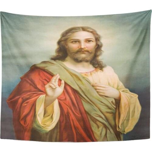 Tapestry Slovakia March 18 2010 Copy of Typical Catholic Jesus Tapestries Wall Hanging for Living Room Bedroom Dorm