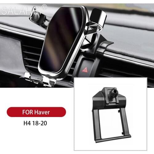GPS Car Phone Holder Stand For Haval H4 2019 2020 Air Outlet Vent Clips Buckle Smartphone Holder Mount Accessories