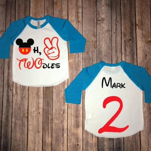 Personalize Birthday Shirt, Birthday outfit set,Custom Baby Name Shirt，Two Years Old
