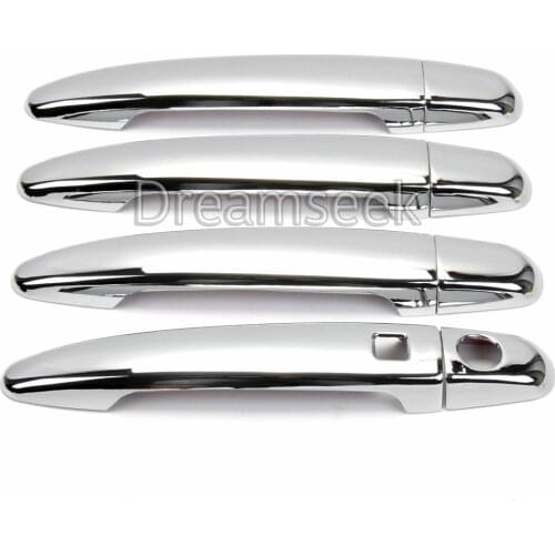 Door Handle Cover For Toyota Highlander 08-13 Tacoma Sienna Camry Avalon With Smart Key Hole ABS Chrome Molding Trim