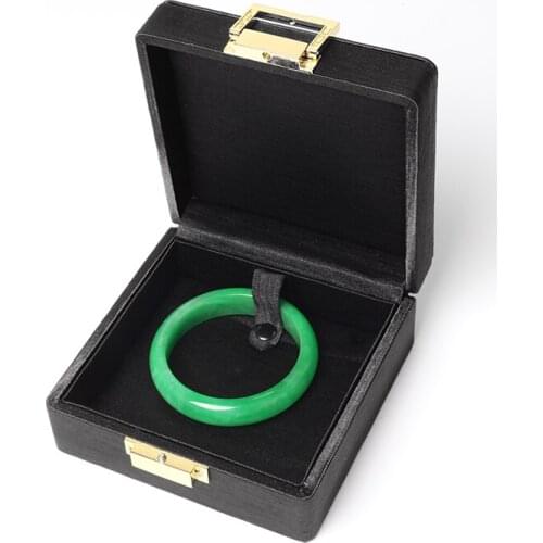 Fashion Elegant Brushed Copper Material Buckle Jewelry Boxes Ring Pendant Bracelet Set Box Textured Gift Packing