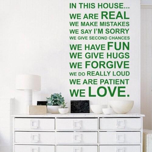 Wall Stickers Home Decor Living Room Wall Paper Quote Waterproof Tasteless Wallpapers Strong Custom Affordable Stickers YT2206