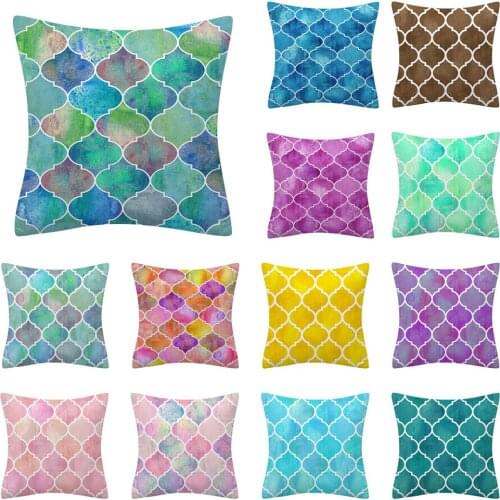 Morocco Throw Pillow Case Geometric Decorative Pillows Cover Geometric Cushion Cover Home Decor Square Cushion Cover For Sofa