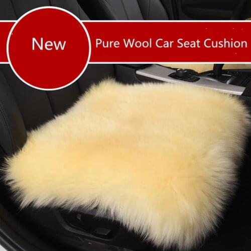 New Pure Wool Car Seat Cushion Car Small Square Wool Cushion Three Pieces Wool Car Seat Cover Without Backrest