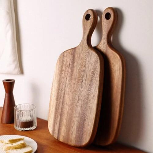 Chopping Board Wooden Cutting Board Blocks Food Fruit Candy Bread Plates Dishes Trays Storage