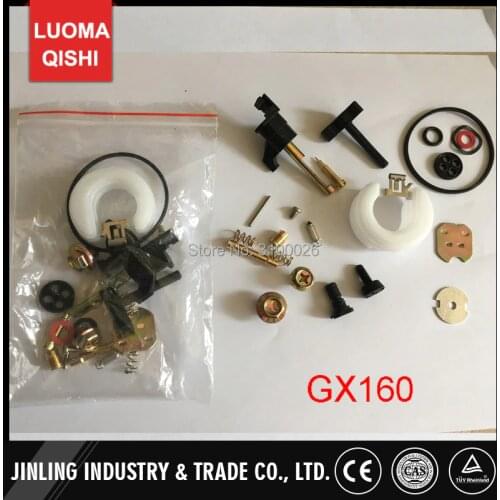 1 bag 168F Carburetor repair kit to fit GX160 GX200 engine 5.5 6.5HP generator 2kw 3kw spare parts