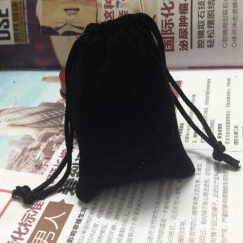 SPECIAL SALE 20pcs 7*9cm black velvet jewelry gift pouch bag drawstring bag for jewelry earing ring watch storage