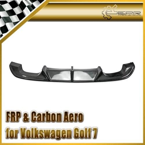 Car Styling For VW VW Golf 7 R Revo Style Carbon Fiber Rear Diffuser(Fit R Only)