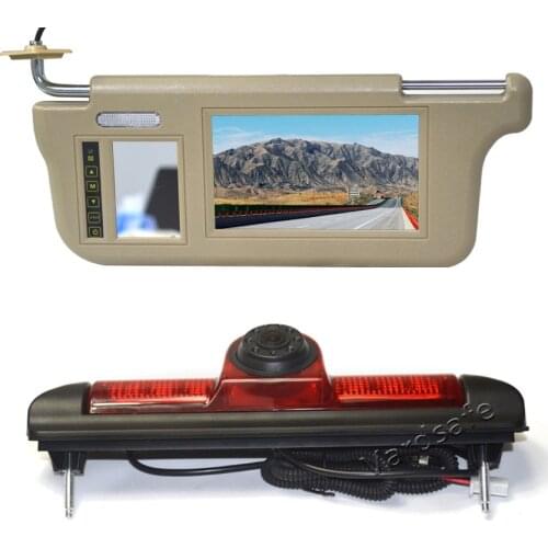 Vardsafe VS505V Driver Side Sun Visor Rear View Monitor & Reverse Camera for Fiat Ducato / Peugeot Boxer / Citroen Jumper Relay