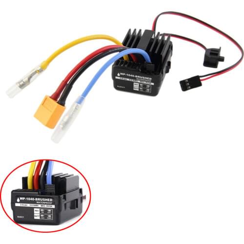 Brand New WP 1040 60A BQ6021 Brushed ESC Controller Waterproof For Hobbywing Quicrun RC Car Motor