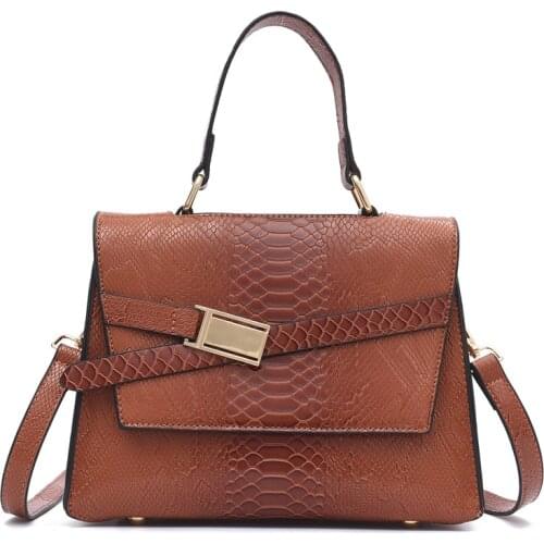 Fashion Women handbag small Elegant female Shoulder Messenger Bags Pu Leather ladies Tote Snake Pattern Female Crossbody Bag