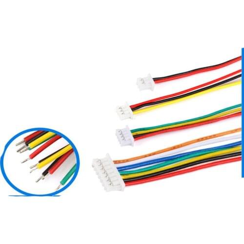 10pcs JST 1.25mm 2/3/4/5/6/7/8/9/10/11/12-Pin Female Connector with cable