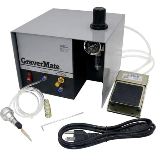 Pneumatic Jewelry Engraving Tools Micro Inlay Engraver Single Head Engraving Machine