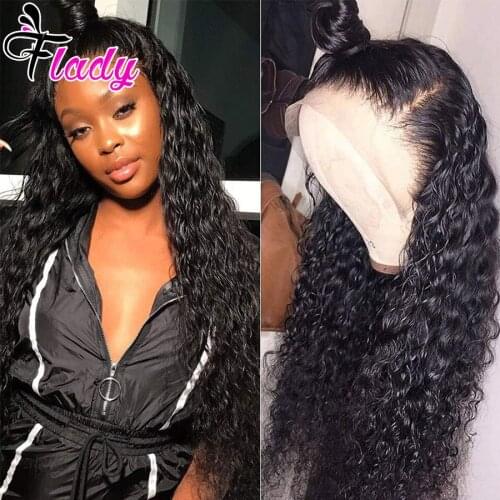 13x6 HD Transparent Lace Front Human Hair Wigs For Women PrePlucked Brazilian Deep Wave Lace Frontal Human Hair Wig Remy Hair