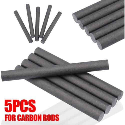 5Pcs 10mm Diameter 99.99% Graphite Electrode Black Graphite Carbon Rods Cylinder Rods Bars For Light Industry