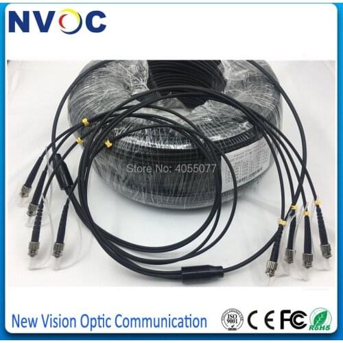 8Cores OM3 OM3-300 Armored Patch Cable 1100M 5.0mm LSZH Jacket LC APC-LC/APC SCAPC-SC/APC Armored Rodent Fiber Patch Cord Cable