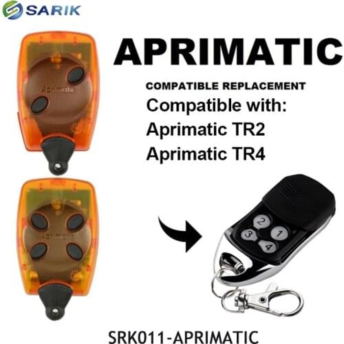 Aprimatic TR2 TR4 TM4 code grabber universal garage control 433mhz rolling code remote control for Aprimatic wireless relay