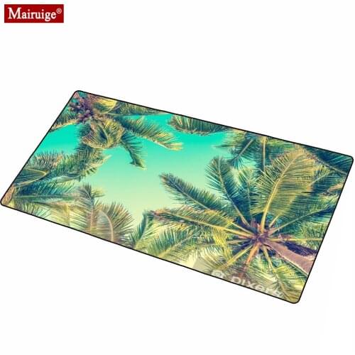 Large Mouse Pad XXL Banana Leaf Tropical Rainforest Computer PC Keyboard Pad Cactus Green Leaf Landscape Mousepad 900x400mm