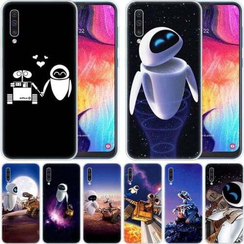 Luxury Soft Silicone Case Wall-E Robot for Samsung Galaxy A50 A70 A80 A40 A30 A20 A10 A20E A2 CORE A9 A8 A7 A6 Plus 2018 Cover