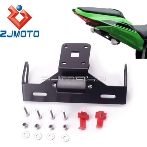 Motorcycle Number License Plate Frame Holder Tail Tidy For Kawasaki Z1000 Z1000R 2014-2020 Led Light Fender Eliminator Kit