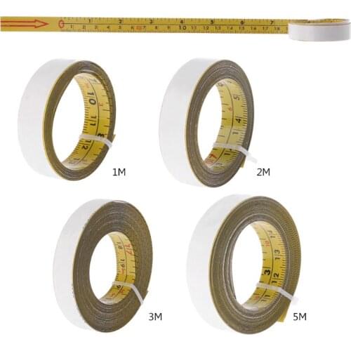 Inch & Metric Self Adhesive Tape Measure Steel Miter Saw Scale Miter Track Ruler