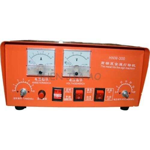 New Electrochemical Etching Machine Marking Pattern On Metal Steel 300W 0.6-10S