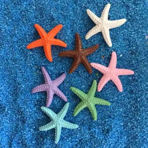 Simulation Starfish Life Like Realistic Plastic Artificial Sea Star Wall Sticker Display Ornament Wall Decoration Home Decor