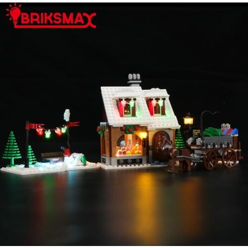 BriksMax Led Light Kit For 10216 Creator Winter Village Bakery Toys Building Blocks Model Lighting Set
