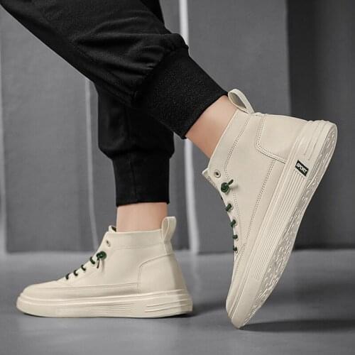 Men Shoes New Hot Sale High top Outdoor Casual Board Shoes Men Shoes Men Fashion Sneakers Breathable Damping Men Vulcanize Shoes