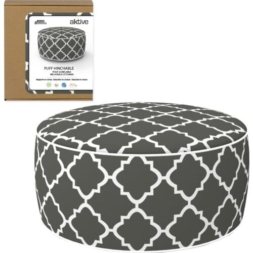 Puff inflatable D53X23 CM Aktive, Puff seat, Puff to sit, Puff outside, lounge furniture, Puff outside seat