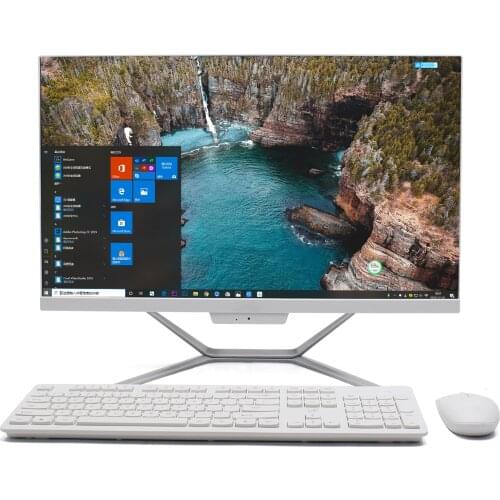 I7 all-in-one pc desktop computer 23.8 inch with webcam Core i5 10210U i7 10510U windows 10 4K Support WiFi Keyboard Mouse