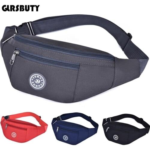 GLRSBUTY Nylon Waist Bag 2019 Women Belt Bag Men Fanny Pack Fashion Colorful Bum Bag Travel Purse Phone Pouch Pocket