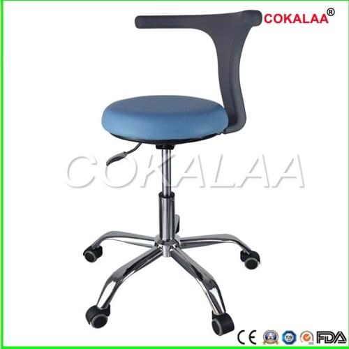 Dental Medical Dentists Chair Seat Adjustable Rolling Chair With Back Anti-static Beauty Stool Salon Barber