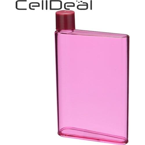 350ML Portable Water Bottle Book Paper Cup Flat Creative Notebook A6 Plastic Bottle Office Outdoor Travel Drinks Water Kettle