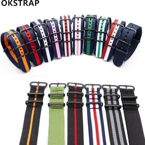 Strap Compatible Watch Bracelet 18-24MM Djustable Woven Belt Accessories Sports Elastic Nylon Band Women and Mens Wristbands