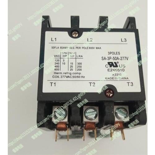 Supply air conditioner contactor SA-3P-50A-277V