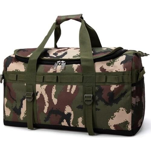 Large-capacity multi-function travel bag luggage bag handbag large camouflage outdoor bag backpack