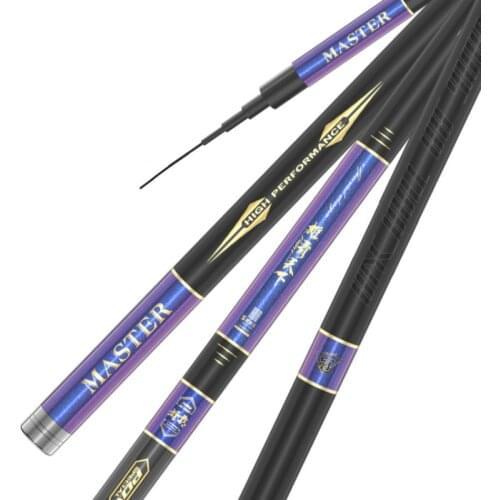 High Quality Fishing Rod Ultra-light Ultra-hard Adjustable Carp Fishing Pole 8/10/12/13/15m Power Hand Rod Telescopic Cane Pesca