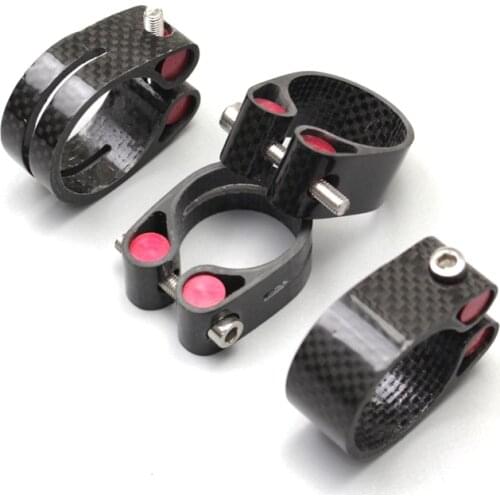 Full carbon fiber road bicycle seat post clamp bike seat tube clip 34.9mm 31.6 30.8 27.2mm seat rod clip clamps cycling parts