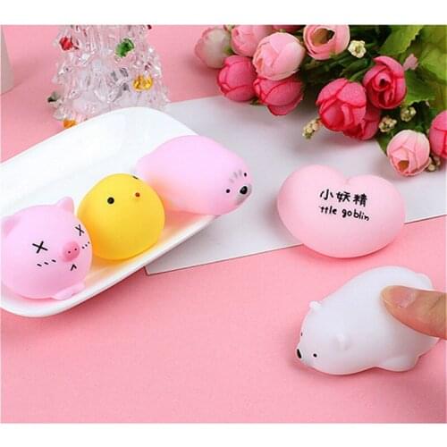 1pcs Cartoon Soft Lovely Pink Duckling Vent Squeezed Toy Hollow Swimming Toys Doll Stress Relieve Toy Bath Toy Beauty