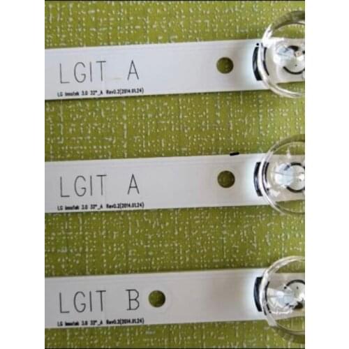 3x LED TV Backlight for LG innotek Drt 3.0 32"_A/B 6916l-1974A 1975A 32MB25VQ lv320DUE 32LF5800 SUNG WEI 55VO E74739 59cm 6 Leds