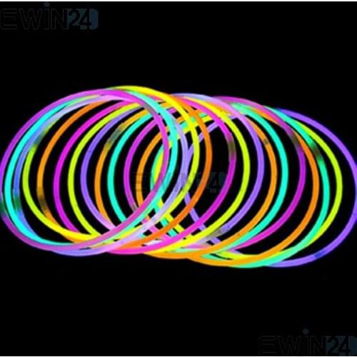 50 X Glow Sticks Bracelets Neon Light Glowing Party Favors Rally Raves free shipping